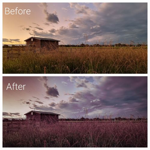 Customer photo review of Cryptic Blue Hour Lightroom Presets Pack