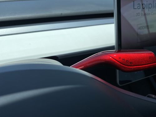 Customer photo review of NEW Gear Shift Covers Carbon Fiber for Tesla Model 3 & Y