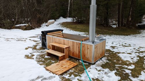 Customer photo review of Wood Burning Hot Tub