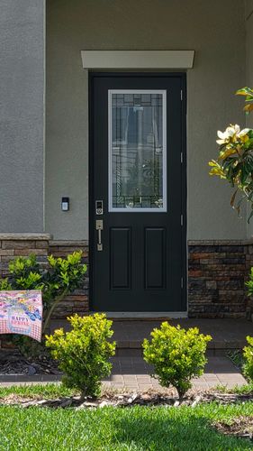 Customer photo review of Portland Glass and Frame Kit (3/4 Lite 22" x 48" Glass Size)