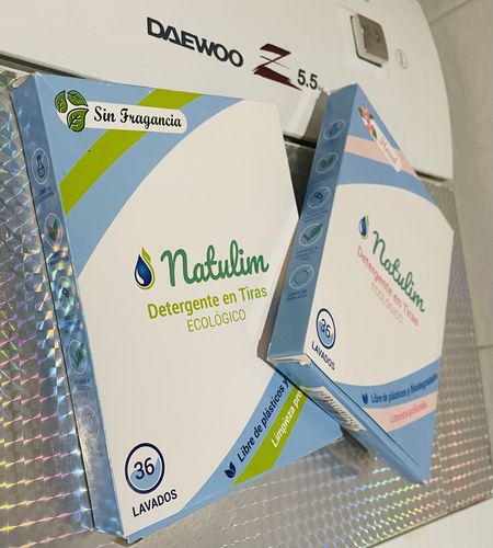 Customer photo review of Eco-Tiras de Detergente 40 lavados Natulim