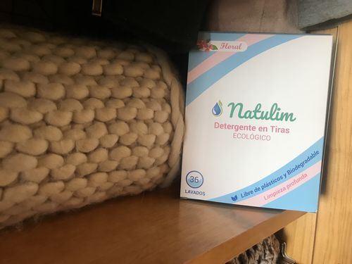 Customer photo review of Eco-Tiras de Detergente 40 lavados Natulim