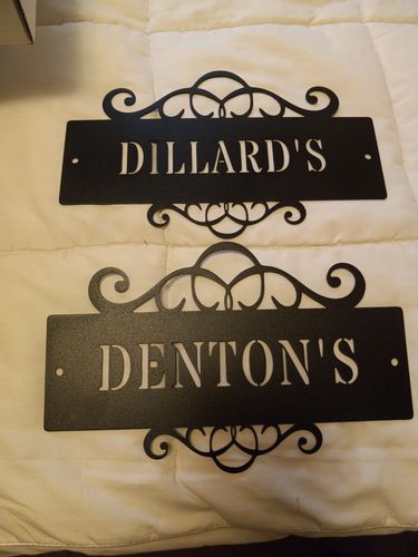 Customer photo review of Name Plate Sign
