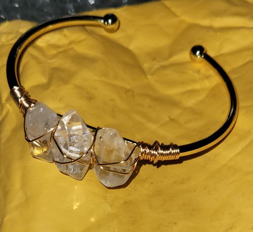 Customer photo review of Healing Clear Quartz Bangle