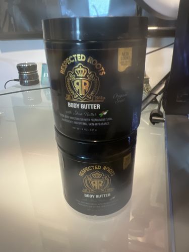 Customer photo review of Respected Roots Body Butter (Original Scent 8oz)