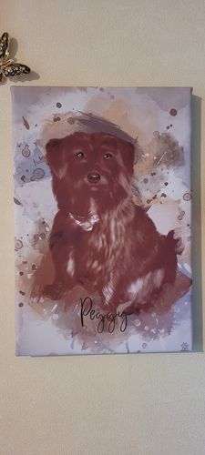 Customer photo review of Aquarell Pawtrait