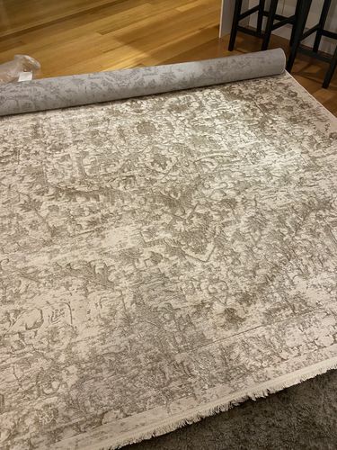 Customer photo review of Beige Pierce Oriental Rug