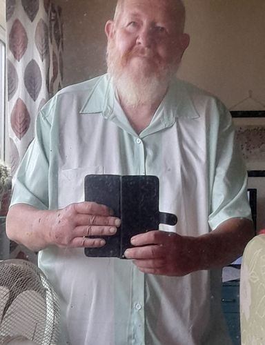 Customer photo review of 1960s Green and White Printing Men's Camp Short Sleeve Shirt