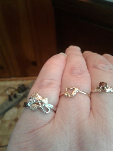 Carrie F. review of Sterling Silver Black Hills Gold Beautiful Rose Ring image 1 out of 1