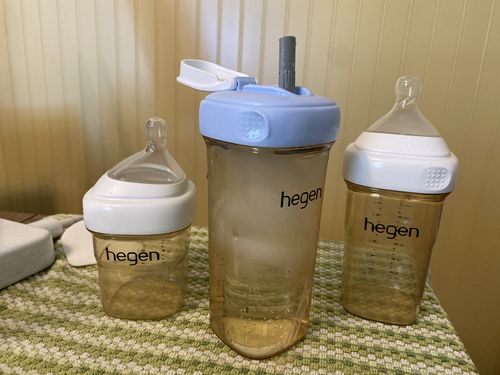 Customer photo review of Hegen 11oz/330ml Straw Cup in Blue