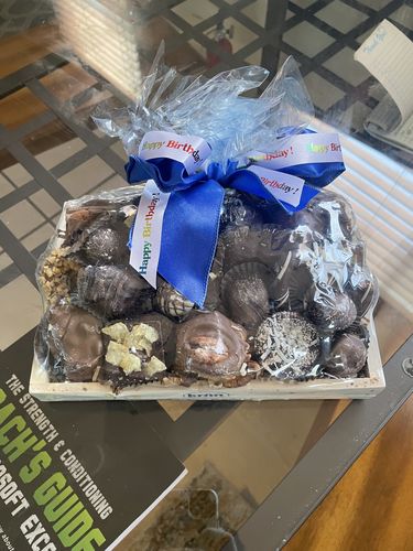 Customer photo review of Gourmet Chocolate Gift Crates