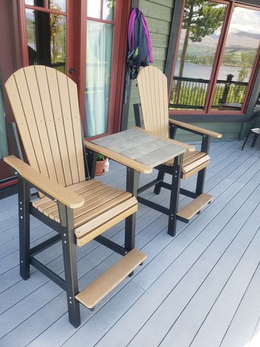 Customer photo review of DuraWeather Poly® Lakeside Counter Height Tete-a-tete