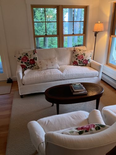 Customer photo review of Pillow Inserts | Square Sizes