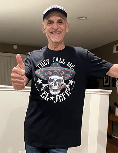 Customer photo review of El Jefe OG Chingon T-Shirt