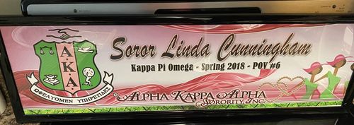 Customer photo review of Alpha Kappa Alpha Custom Print with Frame