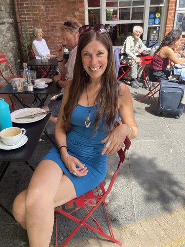 Customer photo review of Bamboo Long Vest Dress Teal