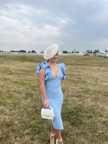 Customer photo review of MELISSA Baby Blue Bandage dress (Delivery Is 2-3 days delivery )