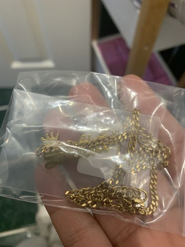 Customer photo review of Classic Cuban Link Name Necklace