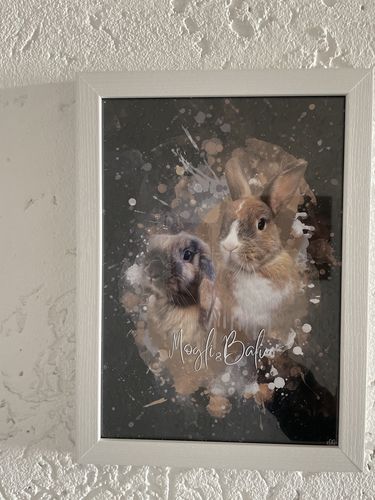 Customer photo review of Aquarell Pawtrait