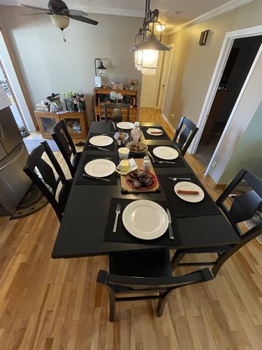 Customer photo review of Taverna 7PC Pub Set (w. Extension) - Dark Grey
