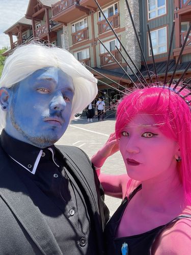 Customer photo review of PRIMAL® Jinx - Pink Cosplay Colored Contact lenses