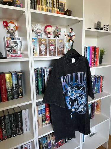 Customer photo review of Harajuku Style Vintage Washed Hunted x Hunter Oversized Tees