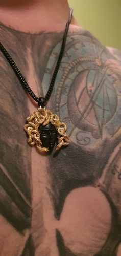 Customer photo review of Medusa Necklace - Black