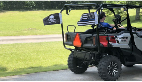 Customer photo review of Jolly Roger Flag