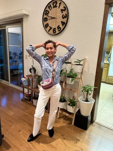 Customer photo review of Vinia Hardin Fanny Pack