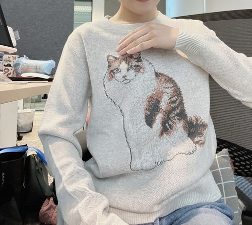Customer photo review of Full-Body Pet Custom Sweater