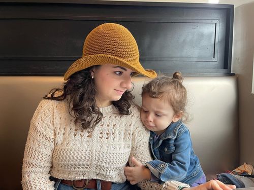Customer photo review of Packable Sun Hat / Sand
