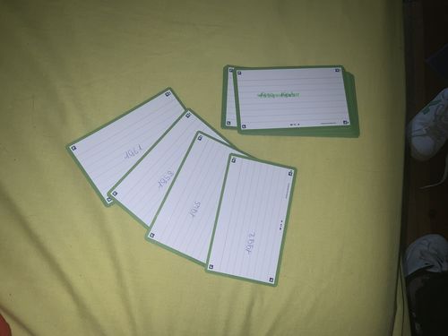 Avis photo d'un client sur Flashcards FLASH 2.0 OXFORD # 80 cartes 7,5 x 12,5 cm - ligné