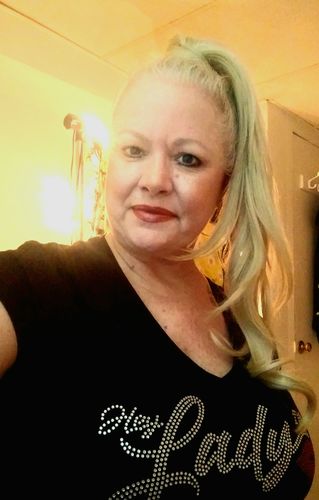 Customer photo review of Hey Lady💋™ Bedazzled T-shirt