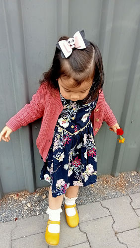 Customer photo review of MUSTARD MARY JANE SHOES