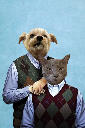 Customer photo review of 'Step Doggo & Human' Personalized Poster