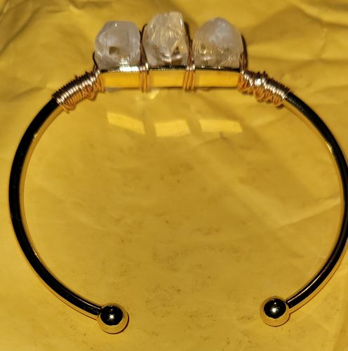 Customer photo review of Healing Clear Quartz Bangle