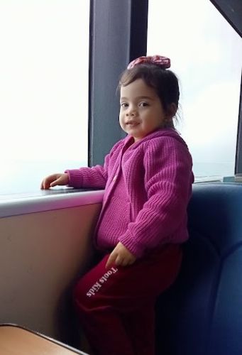 Customer photo review of BOYSENBERRY CARDIGAN