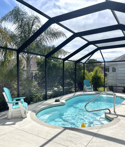 Customer photo review of DuraWeather Poly® Adirondack Single Glider