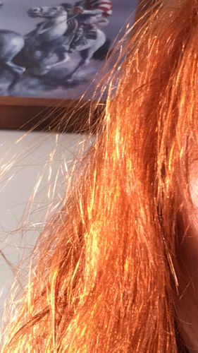 Reseña con foto de un cliente sobre Henna Jamila Hair
