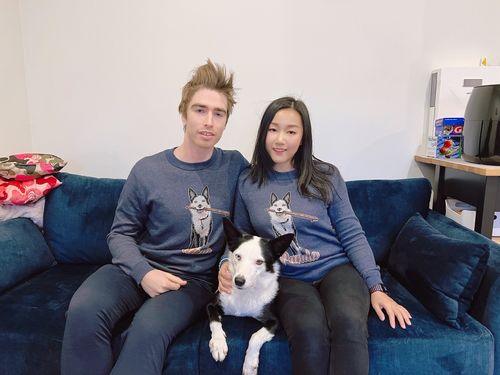 Customer photo review of Full-Body Pet Custom Sweater
