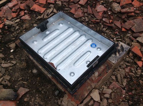 Customer photo review of Clark Drain Recessed Manhole Cover & Frame - 600mm x 450mm x 80mm