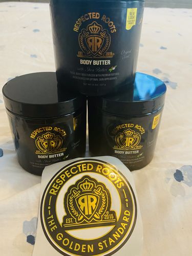 Customer photo review of Respected Roots Body Butter (Original Scent 8oz)