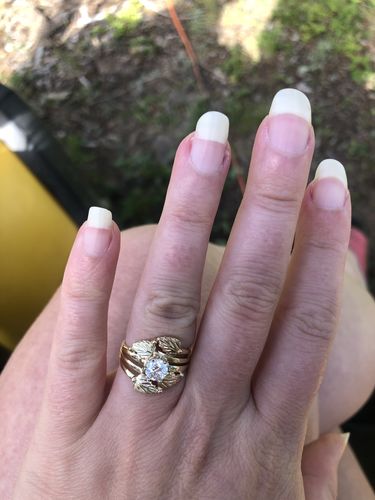 Customer photo review of Black Hills Gold 3/4 Carat Diamond Engagement Ring