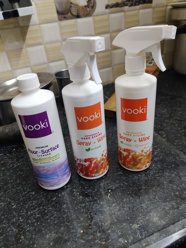 Customer photo review of Combo | HARD STAINS SPRAY+WIPE & FLOOR + SURFACE CLEANER
