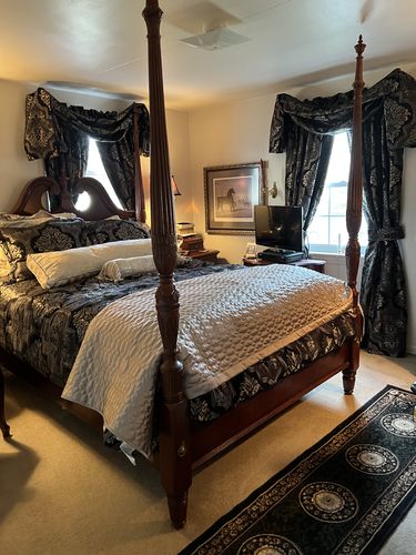 Customer photo review of Windham Black Window Panel Pair By J Queen