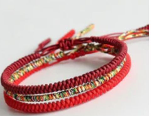 Customer photo review of Hand Made Knots Lucky Rope Bracelet