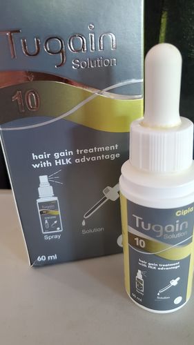 Customer photo review of Tugain 10% Minoxidil Extra Strength Topical Solution for Men.