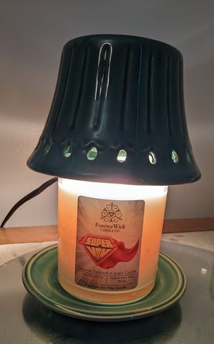 Customer photo review of Super Mom Diamond Candle