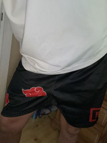 Customer photo review of Mesh Shorts - Cloud