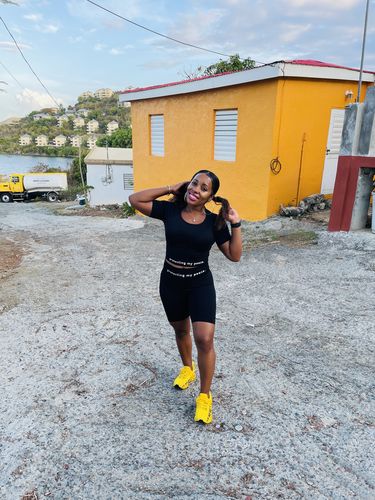 Customer photo review of PROTECTING MY PEACE Black Shorts Set